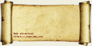 Isidor Đaković vizit kartica